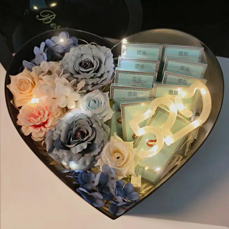 情人节圣诞节玫瑰花装烟礼盒DIY材料款送男友老公父亲生日礼物