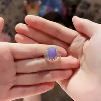 翡翠戒指18K金镶嵌戒指