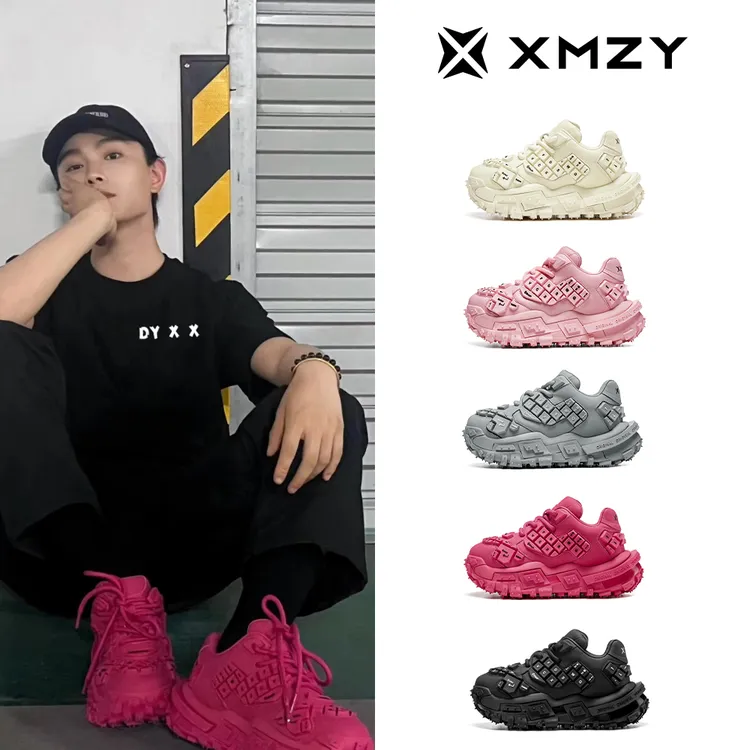 XMZY鞠婧祎明星同款夏季键盘鞋系列原创设计厚底休闲老爹鞋男女款