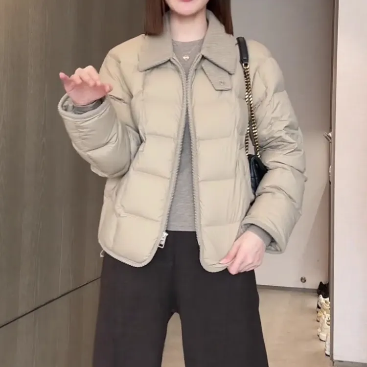 韩版短款棉服外套2025新款时尚立领棉衣百塔保暖冬装宽松显瘦棉袄