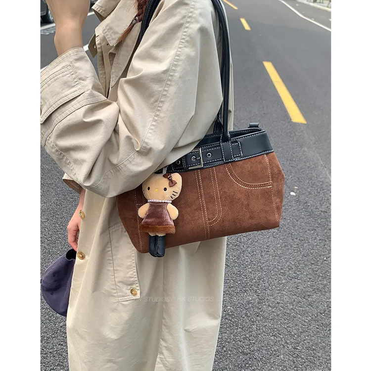 高级感复古腋下包包女2025新款秋冬单肩包大容量美拉德通勤托特包