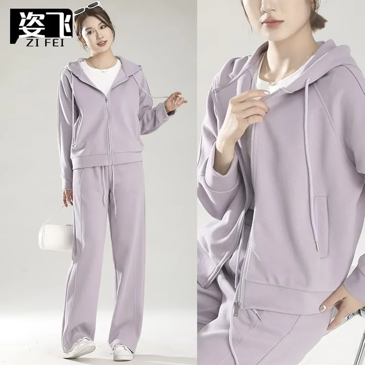 2025秋冬休闲风运动时尚套装显瘦两件套时尚百搭