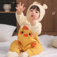 MOMOCOmini婴童秋季卡通小鸡幼儿爬爬服男女宝连体衣87910690001