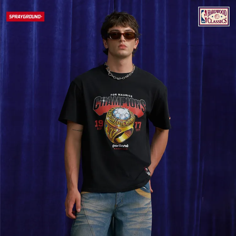 SPRAYGROUND I NBA HWC联名系列鲨鱼嘴短袖T恤潮流XB NE220282