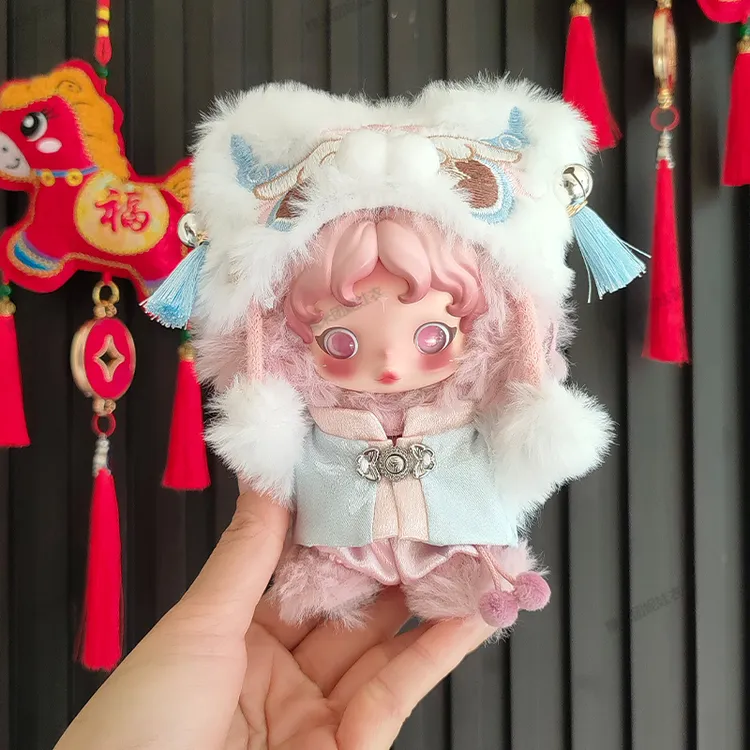 光织园娃衣新年醒狮拜年服SP漫煦幻掣沐木娃衣清池冬天春节套装