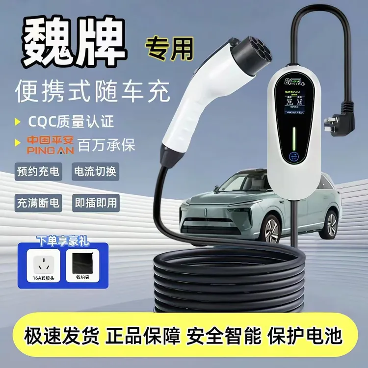 长城魏牌蓝山/高山/摩卡原厂充电枪7kw充电桩家用新能源车随车充