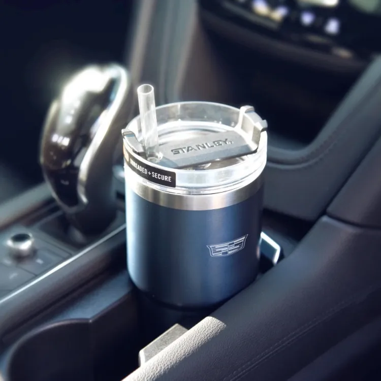凯迪拉克原厂Stanley吸管杯保温杯车载水杯