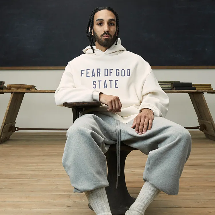 连帽衫重磅FOG复线秋冬加绒休闲宽松情侣时尚潮流连帽卫衣帽衫潮l