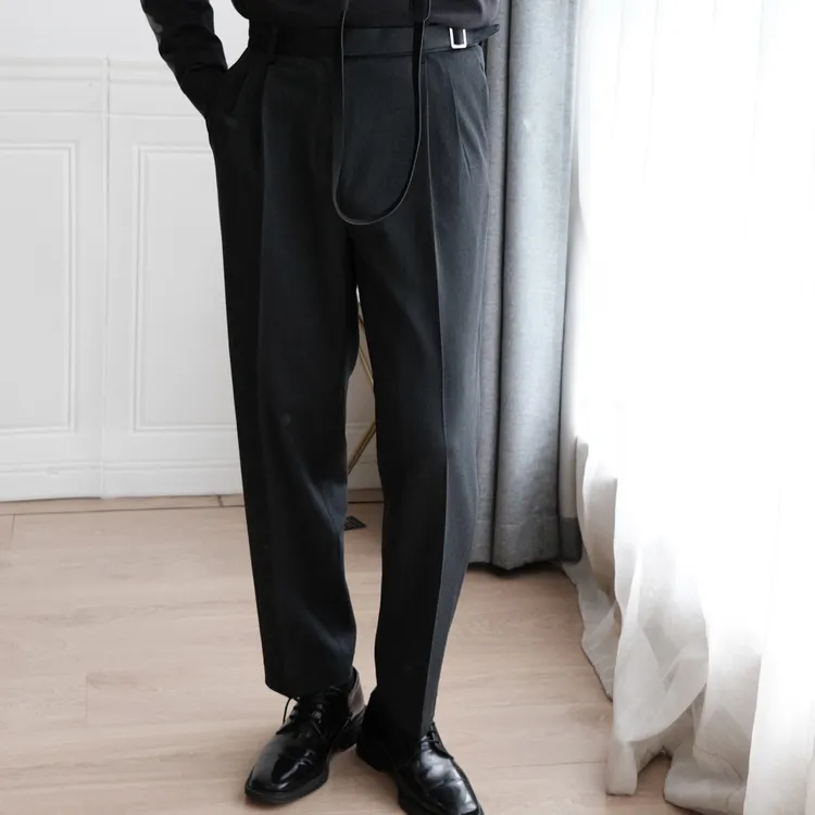 CHEAPSUN（川风上）秋冬款那不勒斯西裤 商务男士西裤 九分西装裤