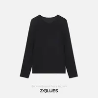 Z.blues【软糯打底】云朵山羊绒混纺圆领打底衫YZYH52173