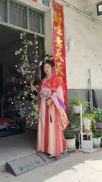 见外包装飘逸印花汉服交领明制四季汉元素广袖唐制古风仙气仙女