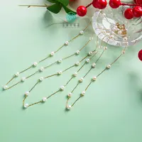 石惑珠宝%珍珠项链约5mm%多样性发一