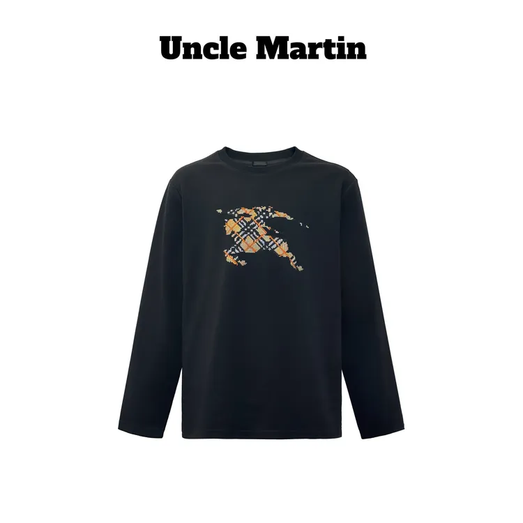 马丁叔叔 25W冬季潮流圆领保暖打底印花T恤 865