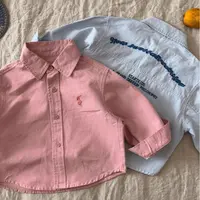 儿童衬衫外套2025春季韩版新款男童女童重工刺绣宝宝休闲长袖上衣