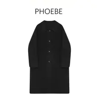 【小樽的回忆】PHOEBE叶姐 韩系穿搭翻领简约大衣HF5100429A