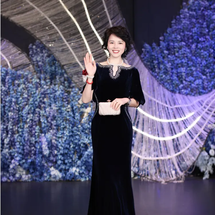 喜婆婆喜妈妈高定礼服喜婆婆妈妈装年轻版喜婆婆装