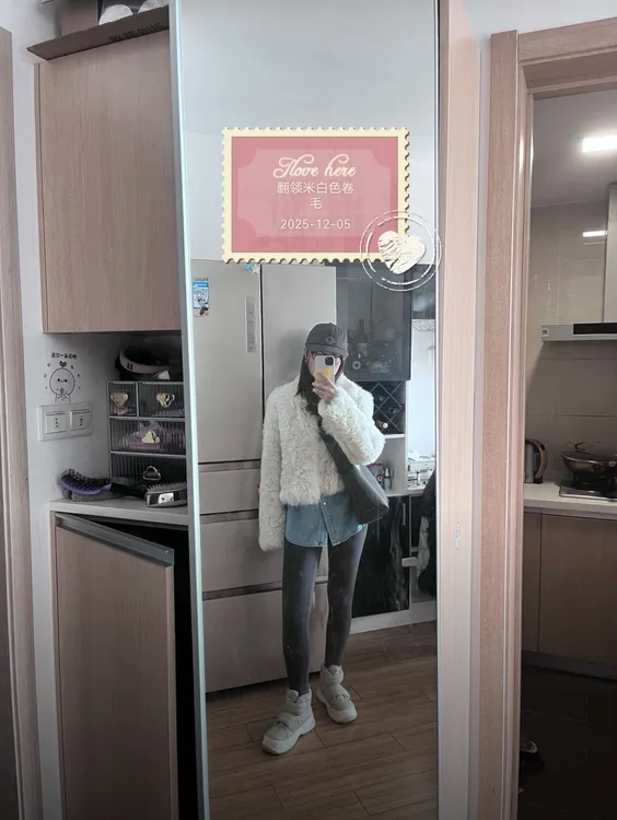 【芳雅唯思】【黑月柏林加长版】海宁进口托卡皮毛一体翻领皮草外套