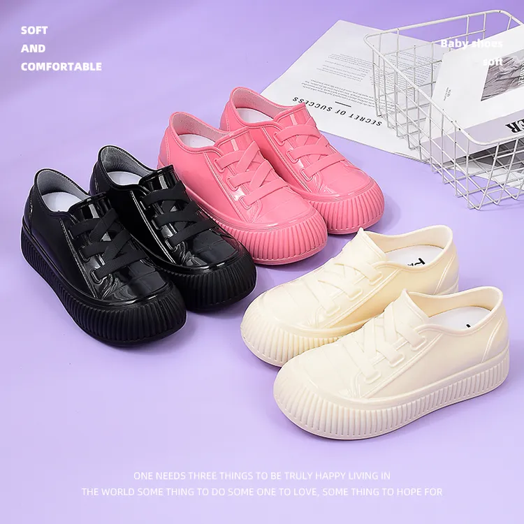 雨鞋女新款耐磨防水鞋时尚外穿雨靴厚底增高低帮水靴厨房洗车胶鞋