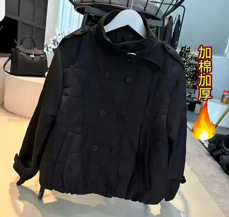 2025冬季新款时尚洋气百搭减龄厚款女显瘦外套#21221