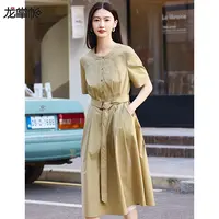 【龙掌柜Ⅴ】气质修身显瘦高级感优雅连衣裙867015