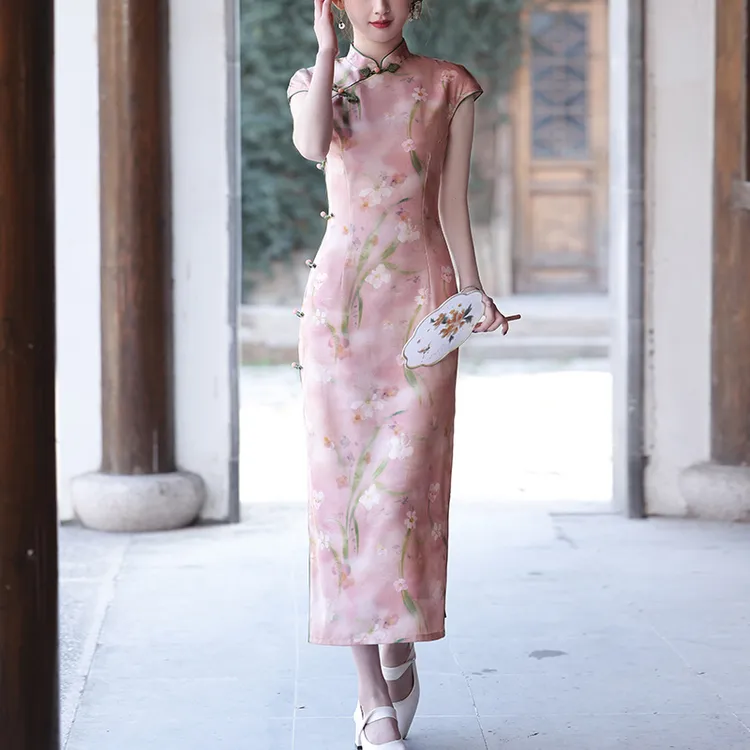 新中式旗袍绝美民国风夏装2025新款高端日常可穿裙子老上海晚礼服