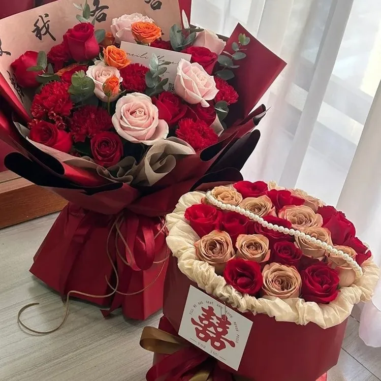 订婚结婚小香风永生花皂花束成品送新娘女朋友丈母娘新婚礼物花礼