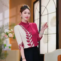 现货【红叶行韵】2025秋冬新款高级感徳绒保暖简约中领打底T恤上衣