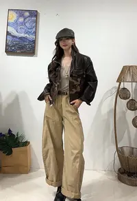 126区905春秋长款立领耐磨常规短款外套