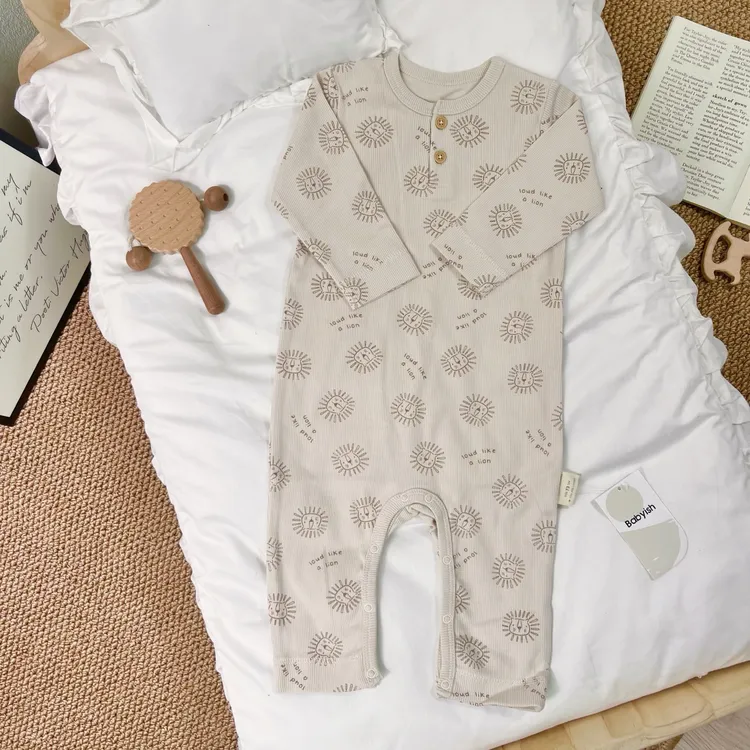 哈衣爬服春秋婴儿家居服秋冬通用连身衣ol四季通用