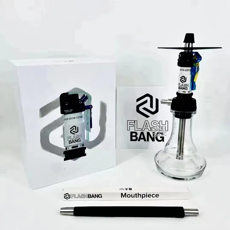 德国不锈钢 闪光弹水烟壶 shisha大全套 到手即玩