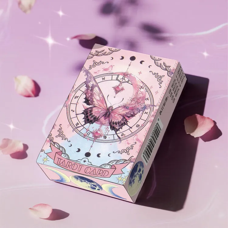 粉色塔罗牌·粉色梦境预测卡 蔷薇预言蜜语手札桌游卡牌78张聚会