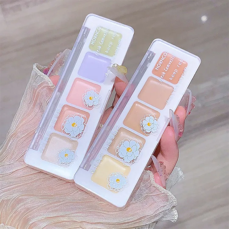 遮瑕膏 防水不脱妆遮盖黑眼圈遮眼袋修饰遮痘五色