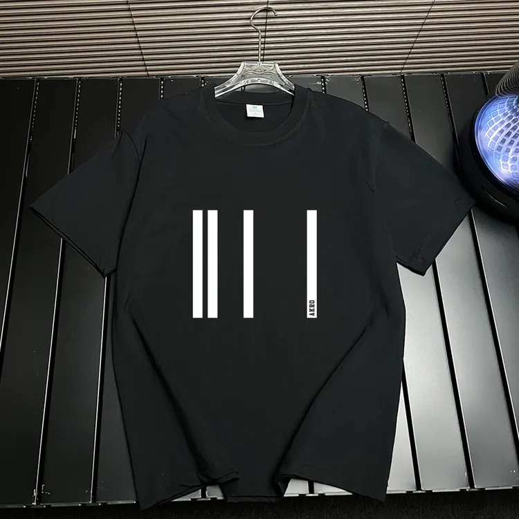 纯棉短袖t恤男士潮牌夏季2025新款黑色重磅宽松日系半袖INS潮上衣