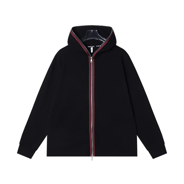 SDSA男士秋冬新款痞帅男装宽松撞色拉链连帽卫衣百搭时尚开衫卫衣