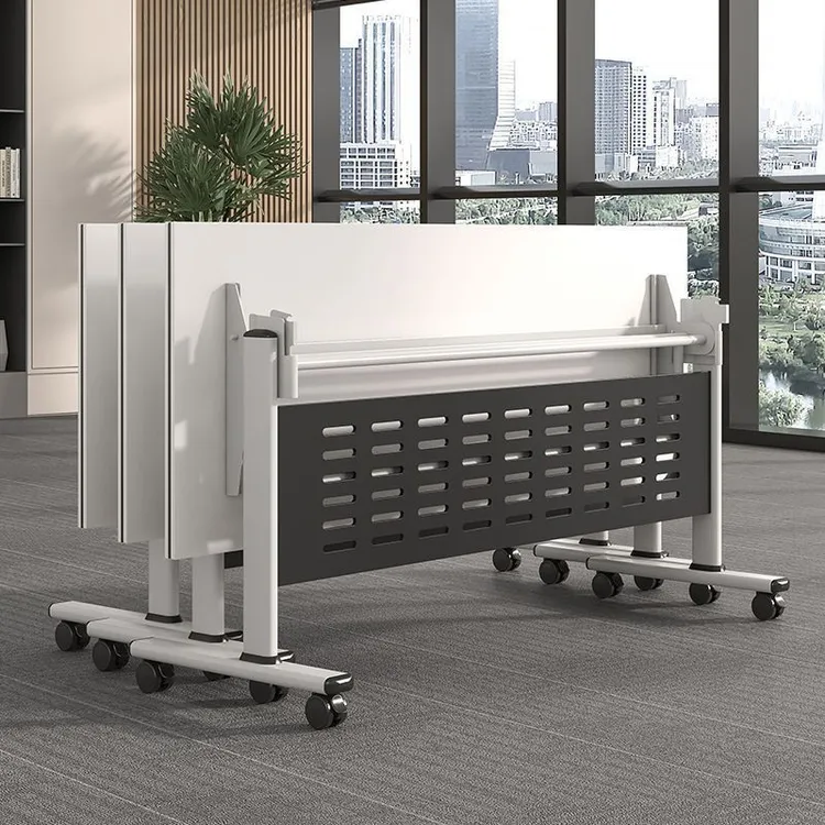 折叠会议桌培训桌椅组合职员桌酒店教育长条形移动拼接活动培训台