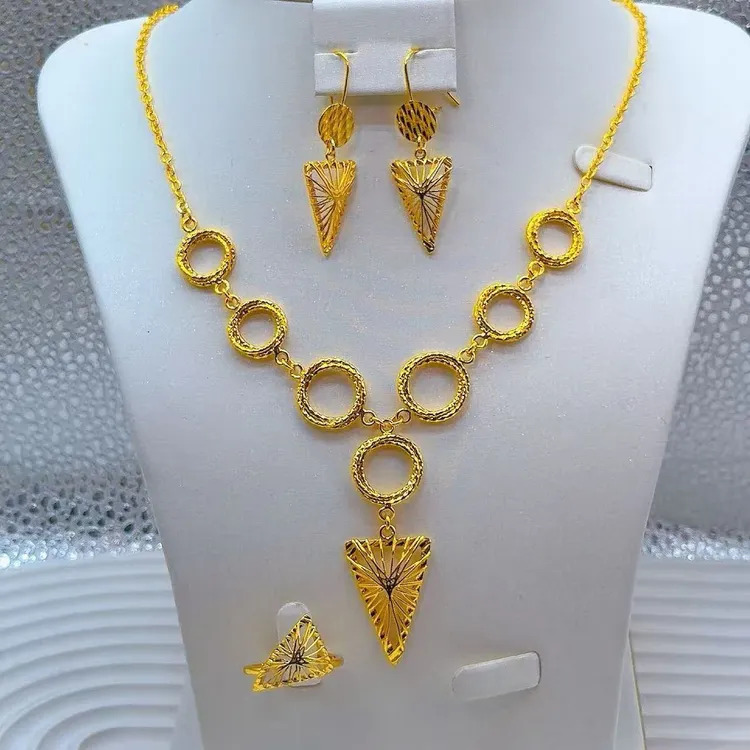 铜合金时尚可爱欧美风手工气质精美项链011061吊坠耳环