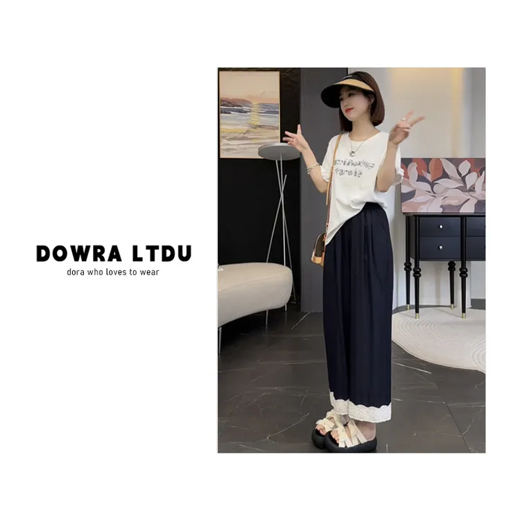 朵拉【闪亮时刻】2025年夏季新款圆领LI亮片百搭短袖T恤女 016-7992