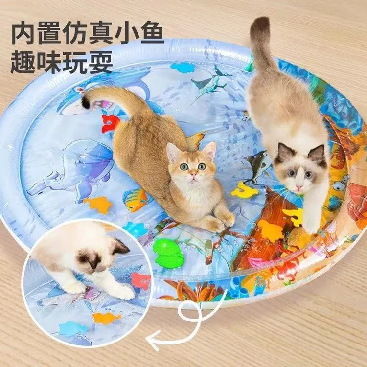 宠物冰窝猫咪水床夏日宠物窝猫窝狗窝大尺寸冰垫趣味降温注水冰窝