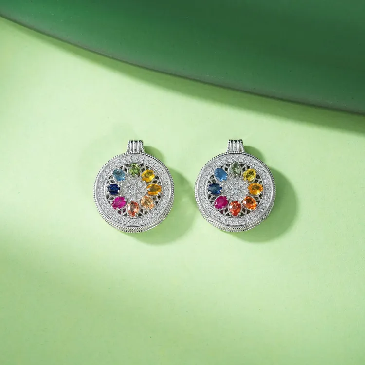 【云上叙】S925银彩蓝宝吊坠-多样性发其一-3*4mm-V91871-M（甄选）