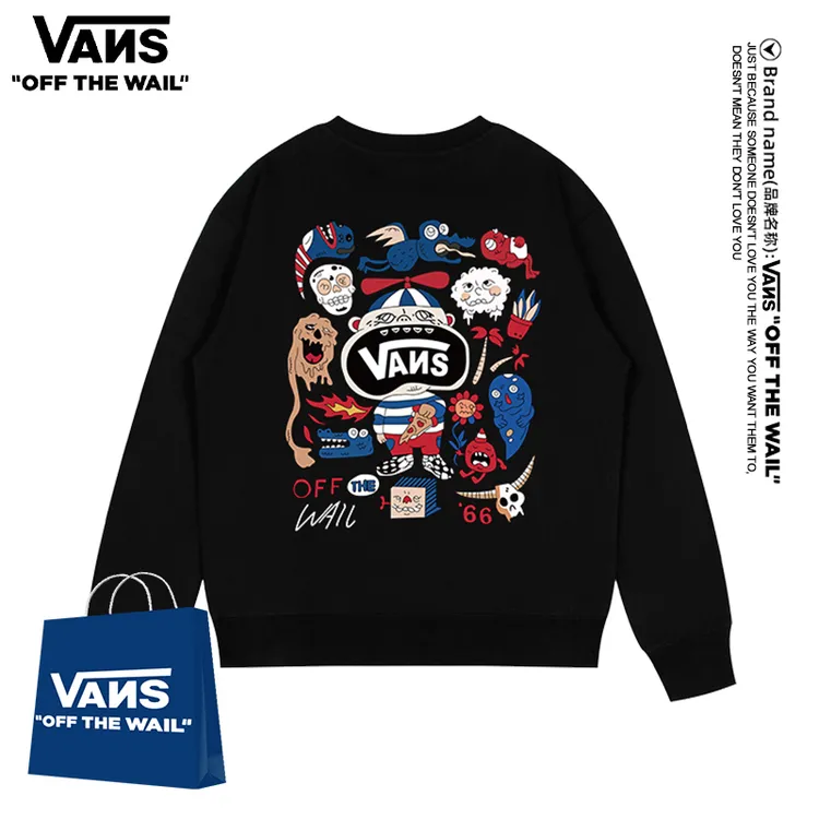 万斯卫衣男女重磅加厚加绒薄绒圆领秋冬宽松休闲打底衫长袖外套