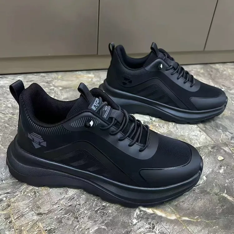 男士潮鞋素面超轻软度时尚休闲鞋舒适休闲皮面防滑耐磨时尚男鞋