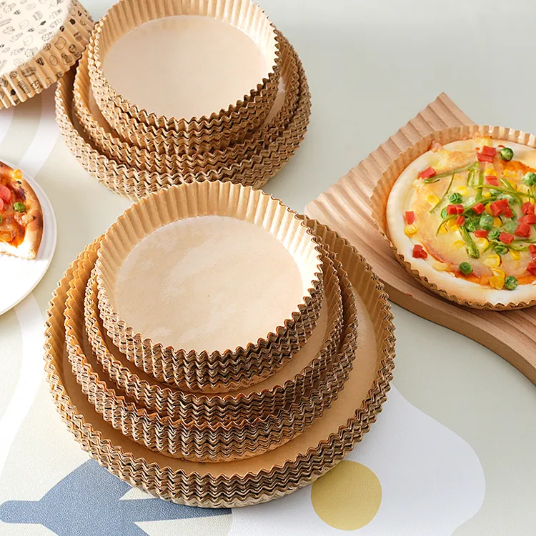 耐高温披萨纸托一次性炸锅防油纸盘烘焙面包油纸家用蛋糕底托圆形