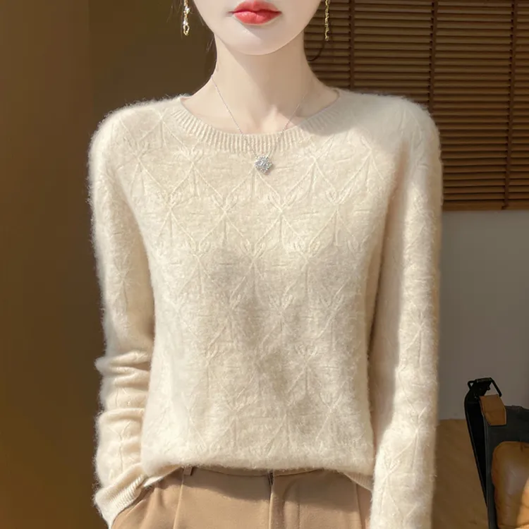 胖mm秋冬大码女士毛衣遮肚子显瘦上衣高级感内搭可外穿针织打底衫