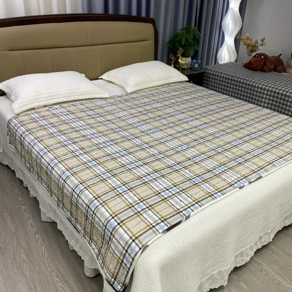 1.5*1.8*2.1米双面纯棉全棉四季款床盖夹棉斜纹可机洗榻榻米飘窗