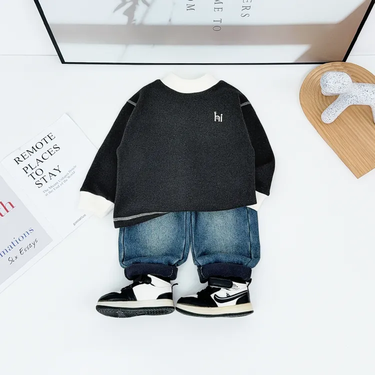 儿童冬打底衫男童T恤冬款2025新款秋冬装 AY251154 悠悠童话童装