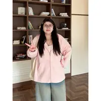 花契“光州软风”大码女装秋季百搭200斤胖mm时尚卫衣外套8995-X