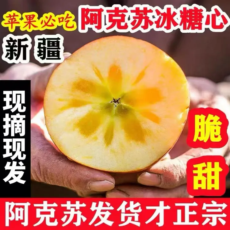 【阿克苏直发】正宗新疆阿克苏冰糖心苹果脆甜新鲜采摘原产地直发