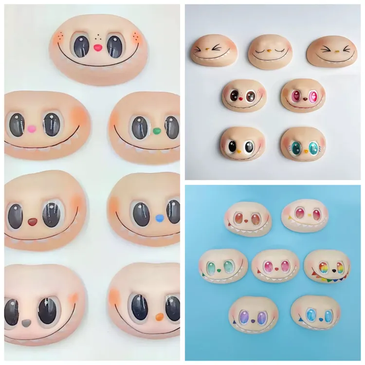 【安欣宠粉】玩偶面皮 摇摇乐材料 搪胶脸部