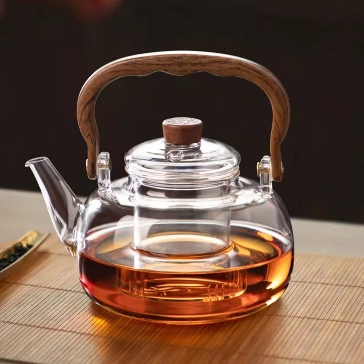 蒸煮茶壶电陶炉煮茶器烧水泡茶壶具套装新款防爆耐高温加厚全玻璃