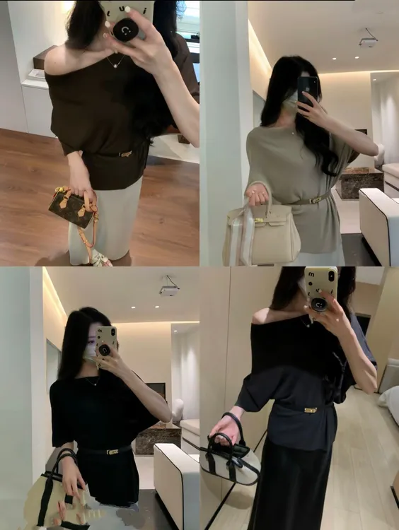 (送腰带)2025女士老钱风韩版宽松上衣女夏季高品质荷叶领冰丝女装